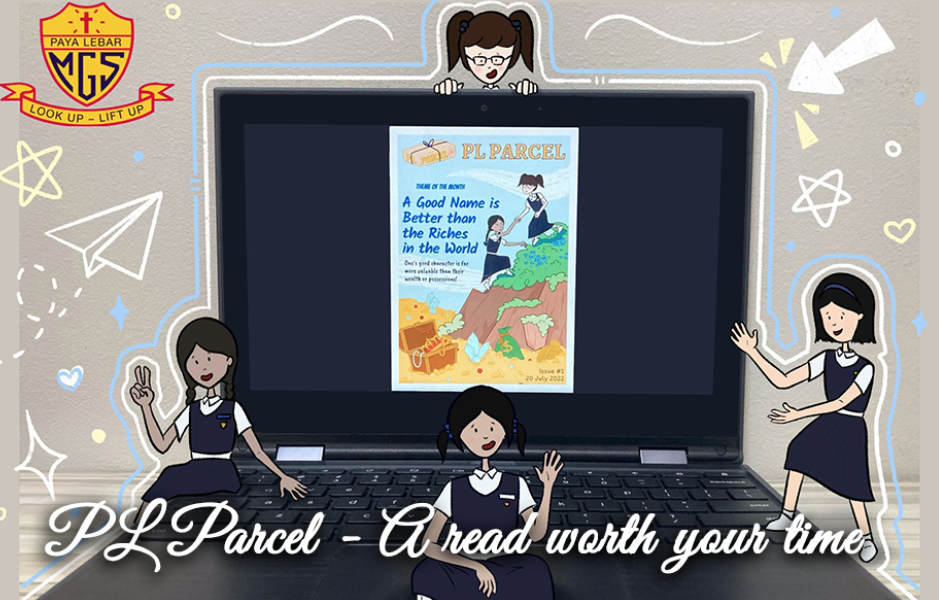 An image with PL girls reading some artciels on a laptop